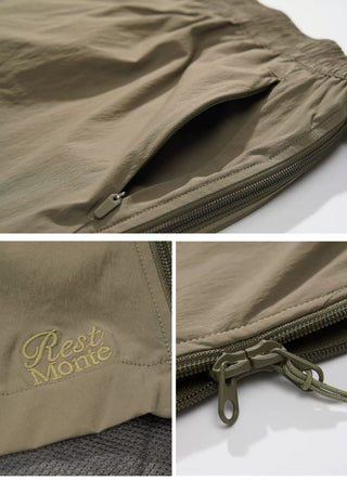 [Monterest] Double Layer Side Zip Outdoor Shorts