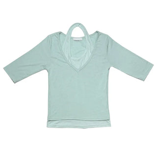 [4 colors] Halter Layered T-shirt