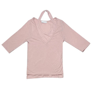 [4 colors] Halter Layered T-shirt