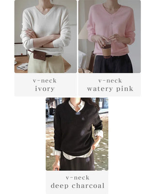 (100% cashmere) 2 types of cashmere knit