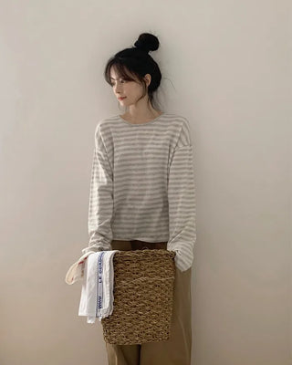 Slim striped knit