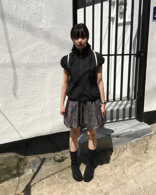 Pumpkin print skirt