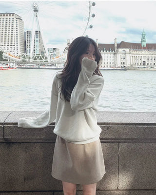 Slim Heart V-Neck Knit