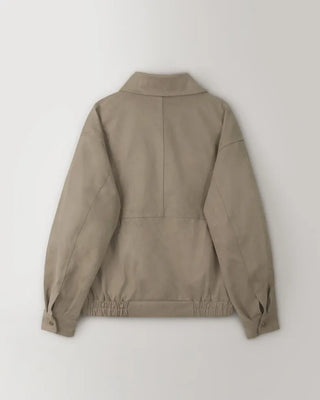 ONLYSLOW. Matte Suede Leather MA-1 Jacket