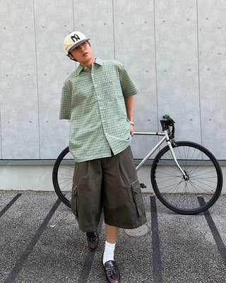 Cargo zip shorts