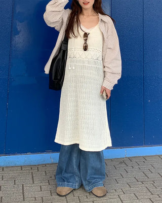 Oversized check shirt