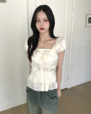 satin ribbon blouse