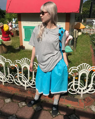 Round neck half T-shirt