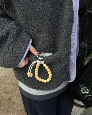 [7th Re-release] (ORIGINAL) Cord Knot Wood Keyring (natural)