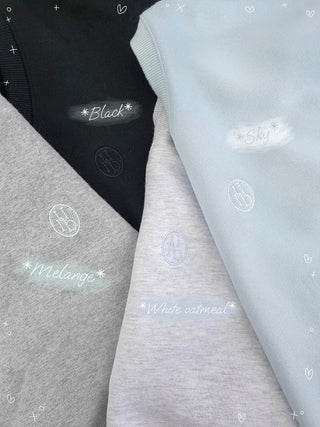 Cropped V-neck loose-fit sweatshirt (4c)