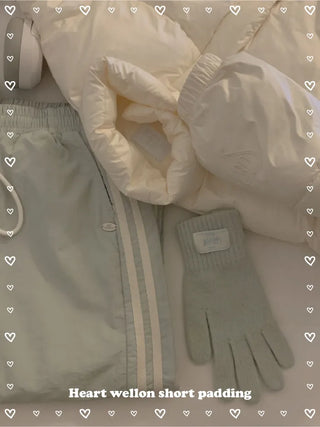 Heart Oversized Cropped Short Down Jacket (3c)