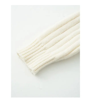Round neck knit & scarf set