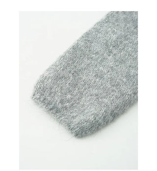 Lettering Jacquard Loose Knit