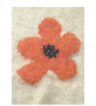 Flower Point Jacquard Knit