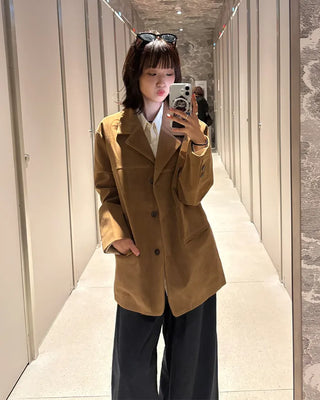 Schian Oversized Suede Jacket