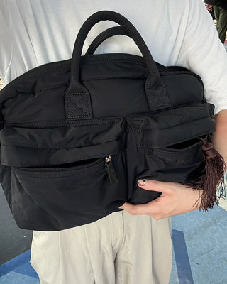 [7th Re-release] (ORIGINAL) Middle Multi-Pocket Crossbody Bag (black)