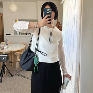 Round neck summer knit