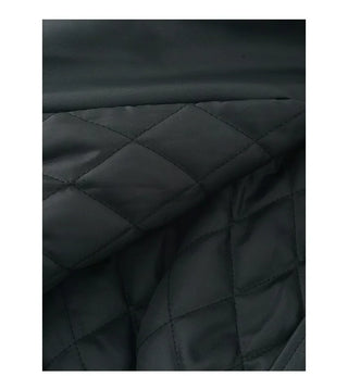 Quilted fur collar jacket