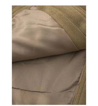High-neck suede jacket