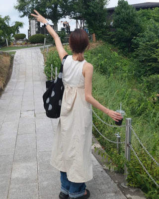 Big canvas shoulder bag