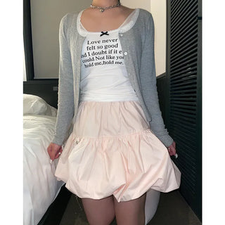 Nylon pumpkin skirt