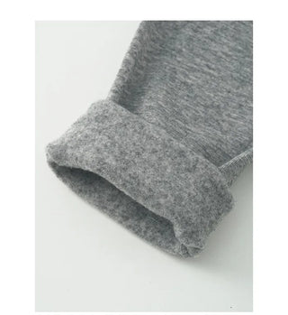 Fleece-lined printed sweatshirt