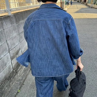 Basic denim color shirt