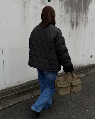 Wave quilted jacket