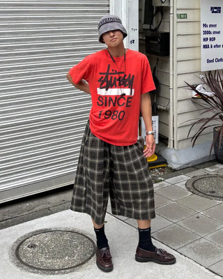 Checked Bermuda Pants