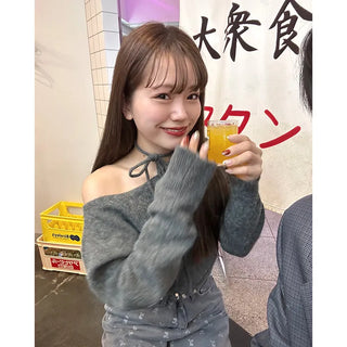 Choker One-Shoulder Knit