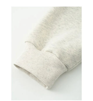 Terrier print round neck sweatshirt