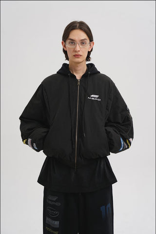 [MASONPRINCE] Boxy Racing Bomber Jacket
