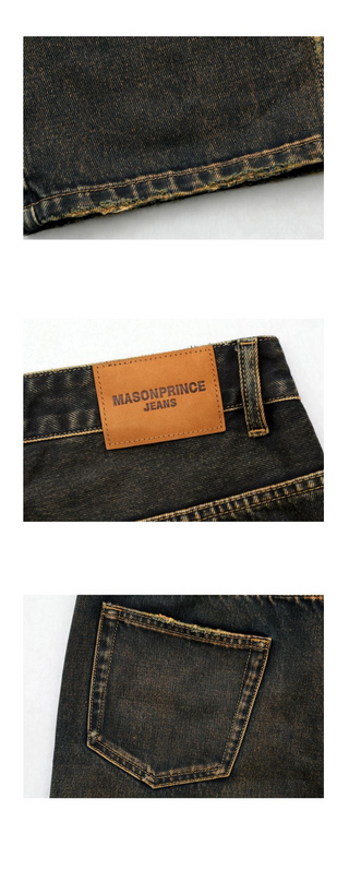 [MASONPRINCE] Overdyed Fitted Straight-Leg Jeans
