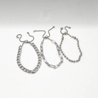 (surgical) Bordeaux 3-chain bracelet