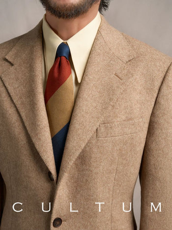 [CULTUM] 1930s Wool Blend Twill Blazer