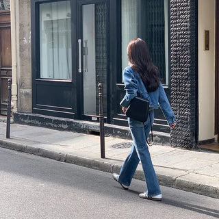 Signature Slim Bootcut Vintage Denim Pants