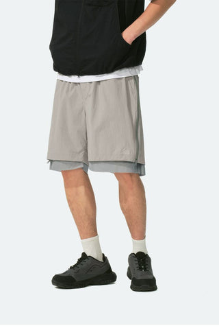 [Monterest] Double Layer Side Zip Outdoor Shorts