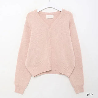 Simple V-neck cardigan