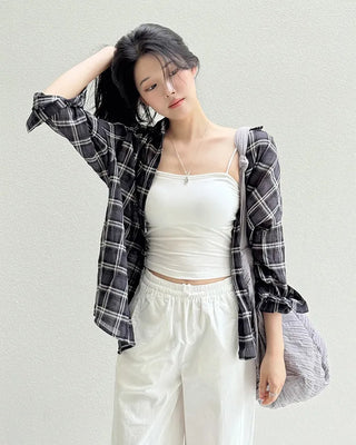 Summer Check Wrinkle Shirt