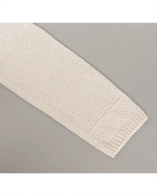 Perforated Collar Knit Jacket