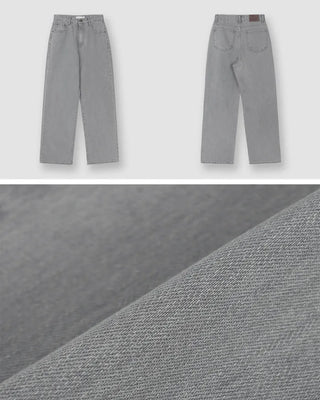 (basic/long) Straight denim pants - 4 sizes