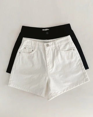 3.5-length cotton shorts
