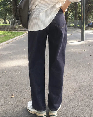 (basic/long) Non-fade-free denim pants