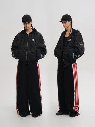 [MASONPRINCE] Boxy Racing Bomber Jacket