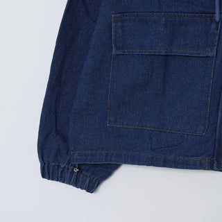 Hooded denim jacket