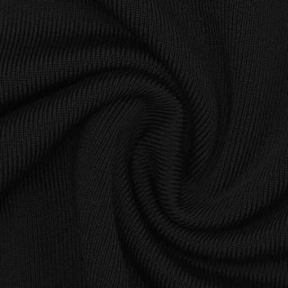 Long sleeve irregular hollow out ribbed cut out mini dress