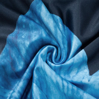 Self tie cowl neck flower print ruched mini dress