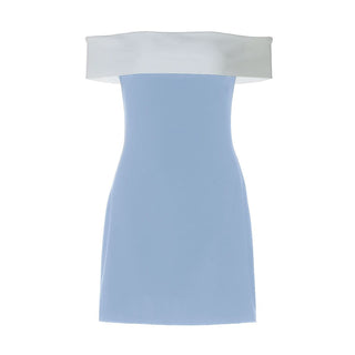 Off shoulder backless tube mini dress