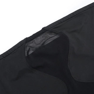 Mesh button ruched ruffle tube skirt set