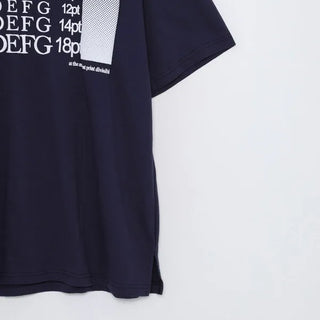 (Unisex) Font Print T-Shirt
